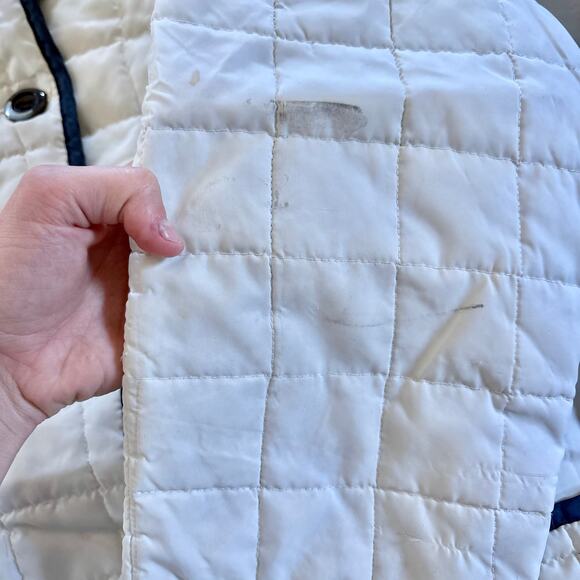 Vintage 70s White Bear of St. Paul Womens White Quilted Jacket Nylon Parka Retro - Picture 10 of 16